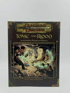 D&D Tome And Blood Guidebook To Wizards & Sorcerers Dungeons & Dragons - Foto 1 di 2