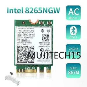 100PCS Intel 8265AC M.2 WiFi Bluetooth 4.2 Card 1200Mbps Dual Band Network Card - Afbeelding 1 van 9