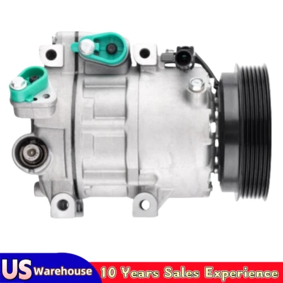 A/C AC Compressor w/Clutch For 2006 2007 2008 Hyundai Sonata 2.4L 3.3L CO 10916C Foto 1 de 4