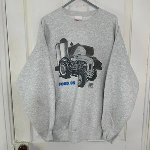 Vintage Ford 9N Tractor Crewneck Sweatshirt Mens 2XL 90s Farming Country USA Vtg - Picture 1 of 7