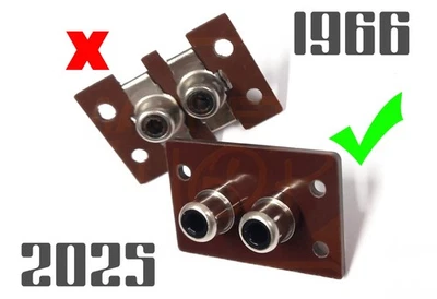 🔥UPGRADE PLAQUE RCA REVOX A,B et AUTRES - TWIN RCA (CINCH) SOCKET  54.02.0293🔥 - Photo 1/4