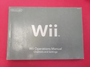 Wii Operations Manual - Channels and Settings - Nintendo OEM C/RVL-USZ-2 - Zdjęcie 1 z 2