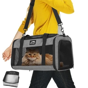 Dog Cat Carrier Soft Pet Carrier for Small Medium Cats, Puppy Travel Dogs Car... - Picture 1 of 6