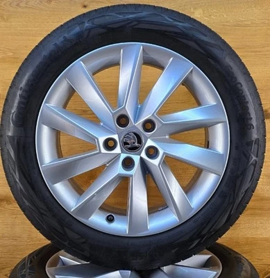 4x Original Skoda Superb 3V Sommerräder 3V0601025C 215/55R17 94V - Bild 1 von 4