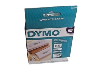 Auténticas etiquetas de dirección OEM DYMO 30320 260/paquete de 2 rollos blancas 1,12 x 3,5 ¡NUEVAS! - Imagen 1 de 5