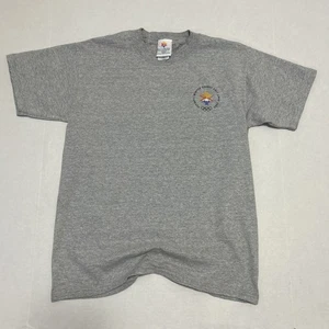 Vintage Salt Lake City Olympia Shirt Herren M grau Winterspiele 2002 Sport Tee - Bild 1 von 11