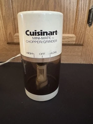 Cuisinart Mini Mate Food Chopper Grinder Model MM 2  Tested Vintage - Image 1 of 4