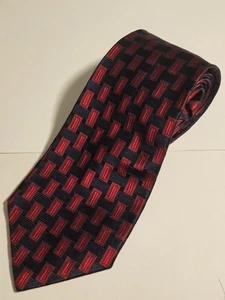 Corbata ECHO Vintage Hecha a Mano en ITALIA 100% Seda 4 x 56 Roja - Imagen 1 de 3