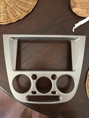 2002-2004 Subaru Impreza WRX Front Dash Radio AC Heater Bezel Trim (Silver) - Image 1 of 4