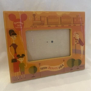 Disneyland 50th Anniversary Main Street USA Bilderrahmen Orange Shag Art Disney - Bild 1 von 13
