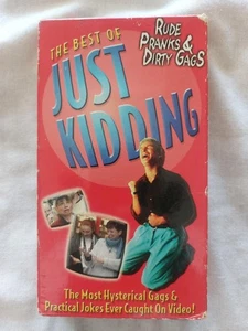 The Best of Just Kidding: Rude Pranks & Dirty Gags Hysterical Jokes (VHS, 1995) - Picture 1 of 3