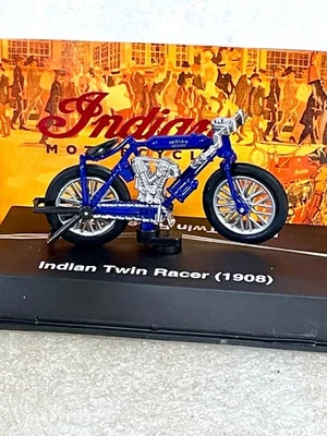 Modelo diecast New-Ray escala 1:32 de la motocicleta Indian Twin Racer 1908 Foto 1 de 3