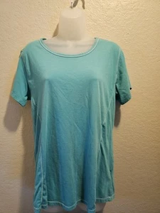 Columbia Omni-Wick Advanced Evaporation Azul Aqua Manga Corta Mujer Talla XL - Imagen 1 de 3