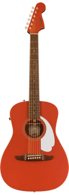 芬达 California 系列马里布播放器 Parlor 原声电动,嘉年华红色 — 第 1/4 张图片