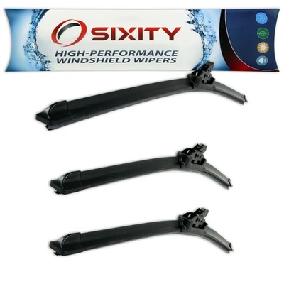 Front+Rear Bracketless Windshield Wiper Blades for Acura RSX OEM Upgrade Kit pe - Image 1 of 4