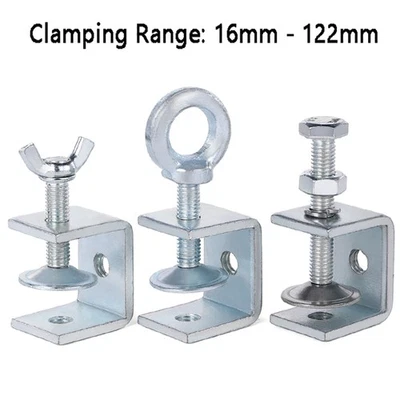 Galvanized C Clamps Tiger Clamp for Mounting U Clamps Small Desk Clamp 20-130mm - Image 1 of 4