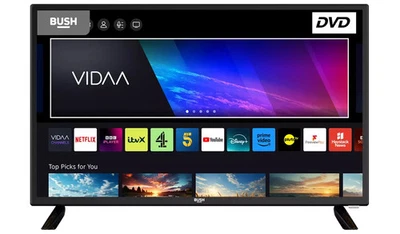 Bush 24 Inch H236V6D HD Ready LED Freeview TV & DVD Combi USB YouTube Bluetooth - Image 1 of 4