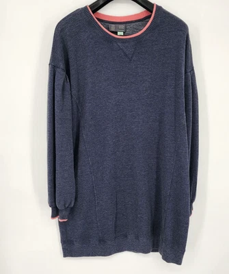 NUEVO Vestido túnica polar Anthropologie Saturday Sunday talla grande azul marino nuevo con etiquetas Foto 1 de 4