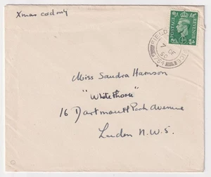 1950 British Forces in Austria Cover FPO 754 Vienna Garrison to London - Picture 1 of 3