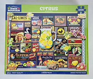 White Mountain "Citrus" 1000 Piece Puzzle New & Sealed Made in USA - Picture 1 of 7