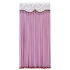 Lace Door Curtain Punch Free Self Adhesive Dormitory School Office Decorations