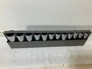 Craftsman 12 piece Deep 1/2" Drive 12pt Socket Set V Series & Tray USA Vintage - Foto 1 di 16