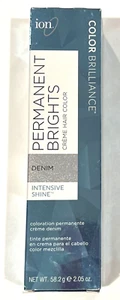 Ion Permanent Brights Creme Hair Color, Vibrant Hair Dye in Denim Sealed Tube - Picture 1 of 8