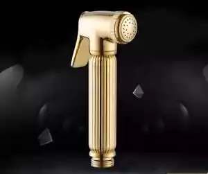 Single Brass Handheld Toilet Bidet Spray Douche Bidet Shower Head Gold Finish - Picture 1 of 7