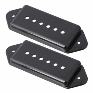 2PCS Black P-90 P90 Pickup Dogear Cover 50mm+52mm for Gibson - Picture 1 of 4