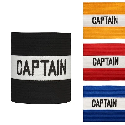 4 Stück MC-Trend Fußball Kapitänsbinde elastische Spielführer-Armbinde Kapitän