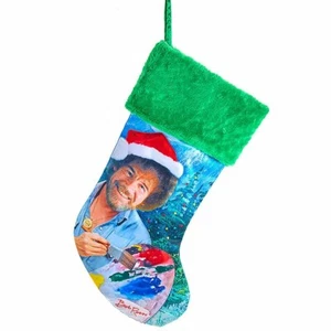 Bob Ross 19-Inch Cuff Christmas Stocking Christmas Decor New - Picture 1 of 1