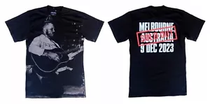 2023 Zach Bryan Melbourne Australia Men's New Black Tour T-Shirt - Size Small - Bild 1 von 8