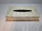 Vintage Shell Rectangular Tissue Box Cover Made In Philippines 11” X 5.5