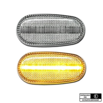 WEISSE LED Seitenblinker Alfa Romeo 147 GT Mito QV Fiat Bravo II 2 - Bild 1 von 4