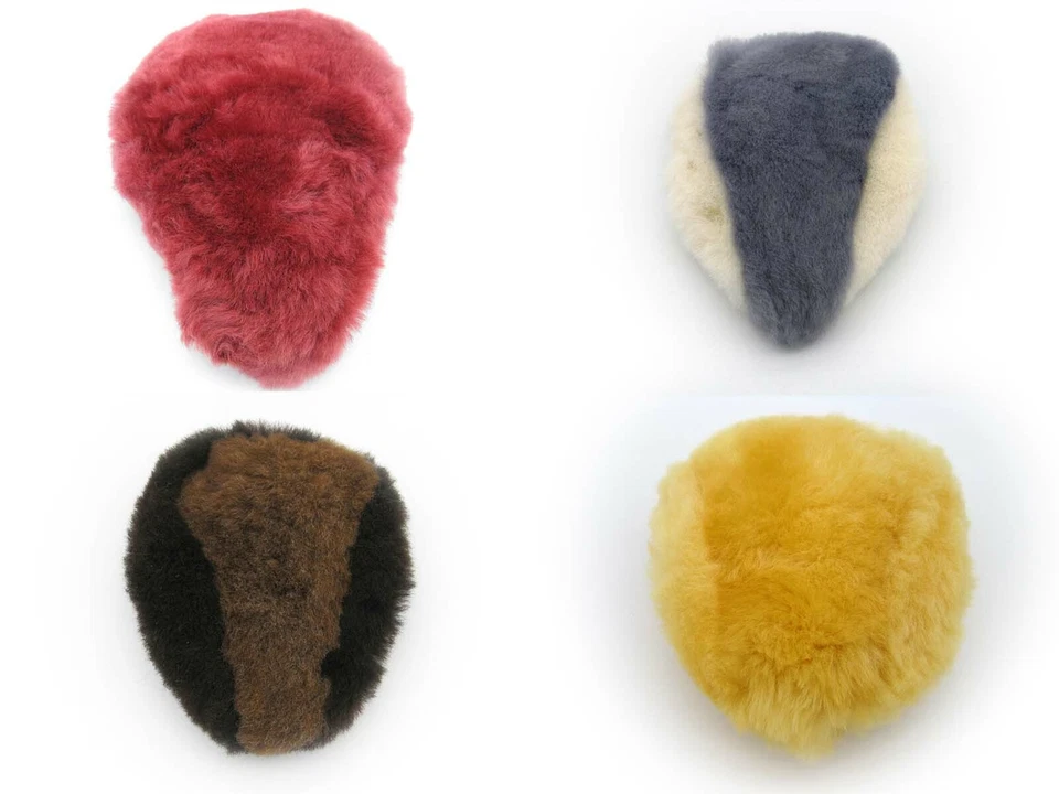 FUNDA ASIENTO BICICLETA NATURAL SUAVE PIEL DE OVEJA LANA SILLÍN BICICLETA ALMOHADILLA ACOLCHADA Foto 1 de 1