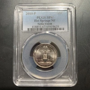 2010 D Hot Springs Quarter PCGS SP67 Satin Finish Coin 25C NP - Picture 1 of 2