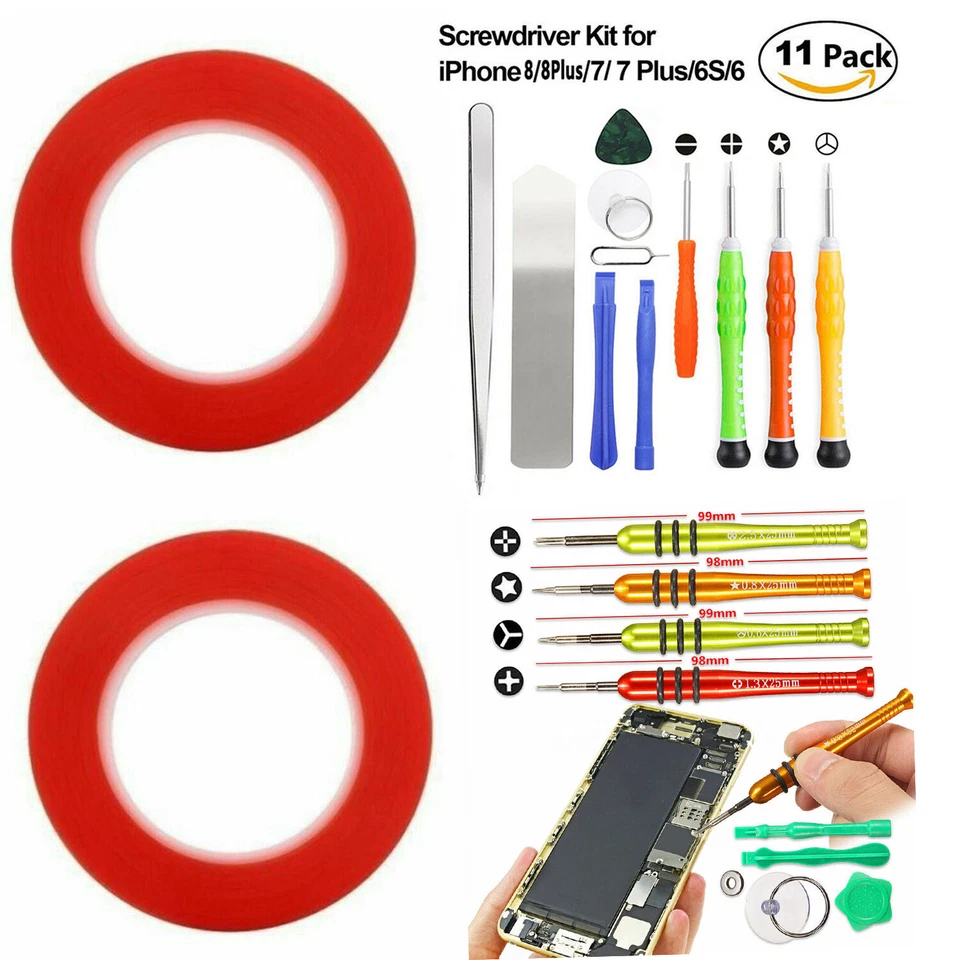 Cell Phone Repair Screwdriver Kit Tool Screen Removal Adhesive Stick for Phones - Image 1 of 4