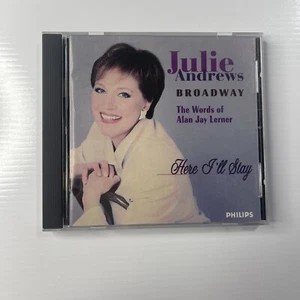 F CD Julie Andrews Broadway The Words Of Alan Lerner Here I’ll Stay - Foto 1 di 4