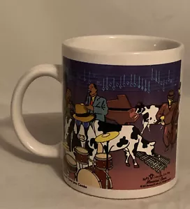 Moosical Cow coffee Mug 2003 mootown Rythm Blues Jammin jazz combo Sherwood LLC - Picture 1 of 10