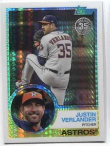 2018 Topps Update JUSTIN VERLANDER 1983 Silver Pack Chrome -HOUSTON ASTROS- #117 - Picture 1 of 1