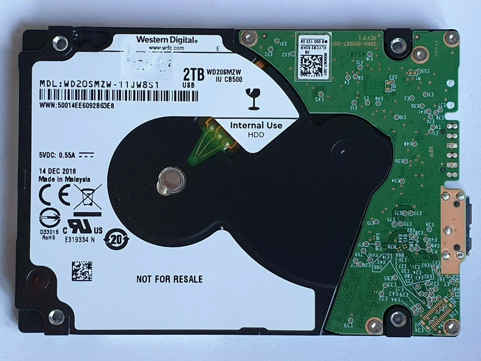 WD20SMZW-11JW8S1 Parts for Data Recovery, Spare Recovery Dcm Date - Image 1 of 1