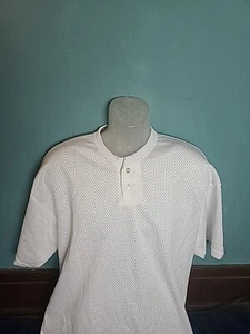 Vintage 80's 90's Bike Brand Athletic Mesh Jersey Button Up Men's Size XL White - Picture 1 of 9
