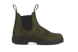 Blundstone 2052 Boots Unisex Classic Chelsea Green Leather Ankle Pull On Boot - Picture 1 of 11