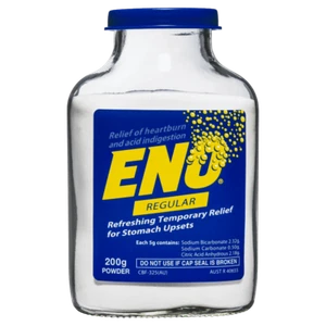 Eno Regular 200g Powder Relief of Heartburn and Acid Indigestion - Picture 1 of 2