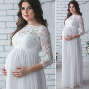 Pregnant Mother Dress Maternity Photography Props Women  Clothe Lace Photo Shoot