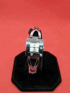 ladies bk-a-044 silver tone bracelet dress watch,pink sheen face,crystal set.#70 - Picture 1 of 8