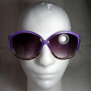 Adrienne Vittadini Sunglasses AV002 Purple Brown Frame Gradient Lens 57-14-135 - Picture 1 of 12