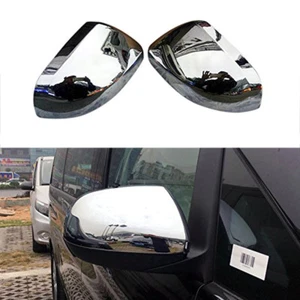 Fits 2016-2023 Mercedes Benz Vito Valente W447 Chrome Rearview Mirror Cover Trim - Picture 1 of 8