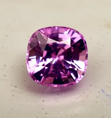 Natural Pink Tourmaline Faceted 10.15 Ct Cushion Cut Loose Gemstone For Ring Use - Image 1 of 4