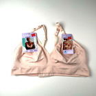 Hanes Women M Wirefree Bra Ultimate Comfy Support Comfort Flex Fit Convertible